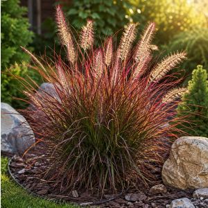 Pennisetum alopecuroides 'Burgundy Bunny' / Tollborzfű